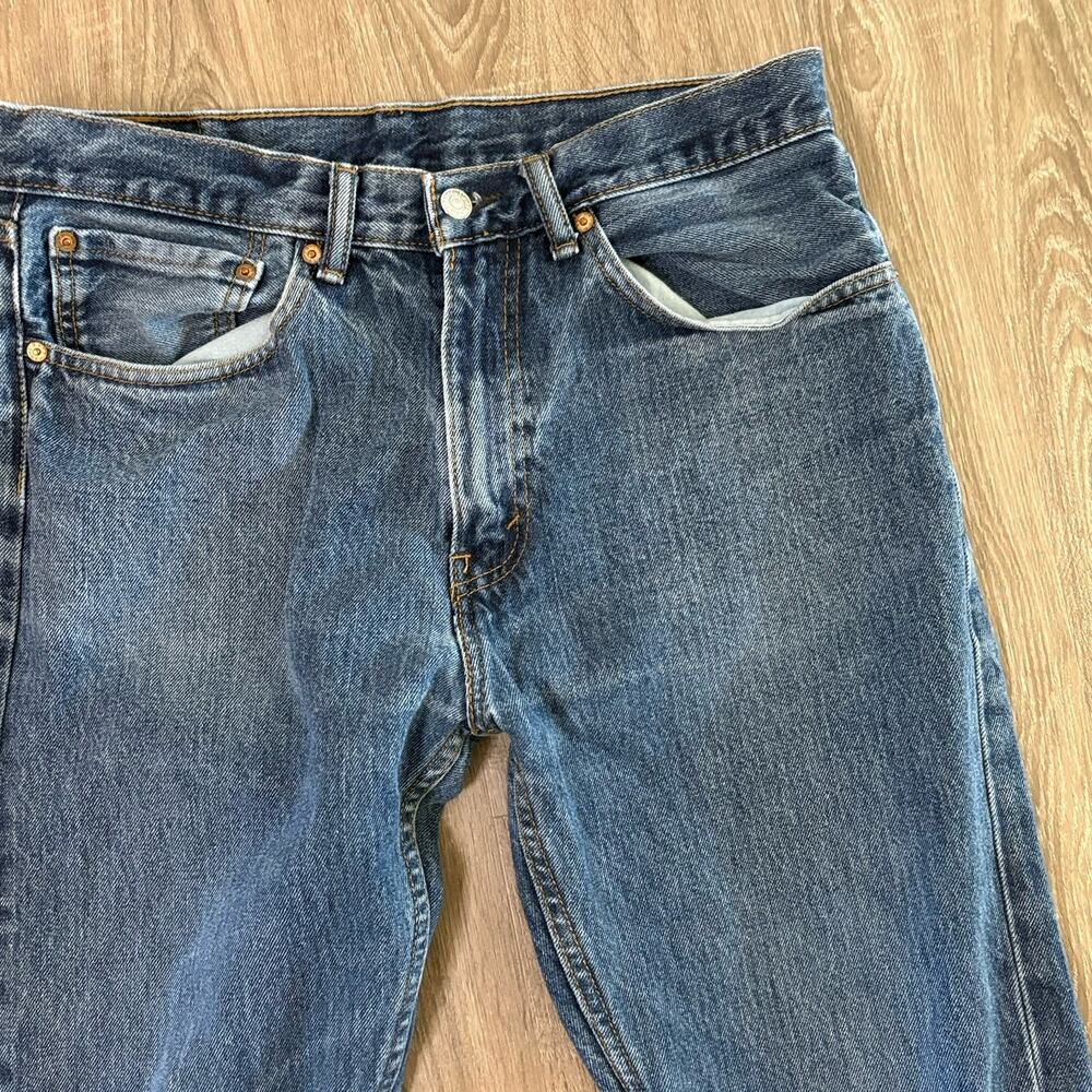 Levi’s 505 Men’s Straight Leg Jeans Blue Denim – Size 34 x 34 Classic USA Style - Picture 4 of 14